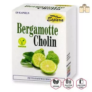 Bergamotte Cholin 120 Kapseln mit Bergavit ® Nahrungsergänzung PZN 16790694