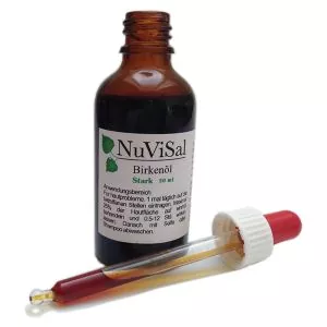 Birkenteeröl Hautöl Holzteer Tropfen von NuViSal stark für Kopfhaut 50 ml