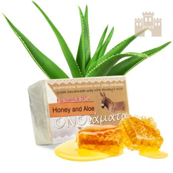 Preview: Eselsmilchseife mit Honig und Aloe Vera