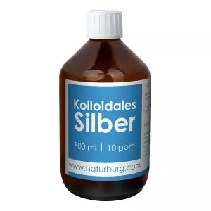 Silberwasser Kolloidales Silber 10ppm 500 ml
