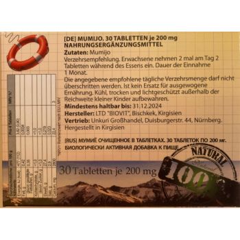 Preview: Mumijo Gold 30 Tabletten