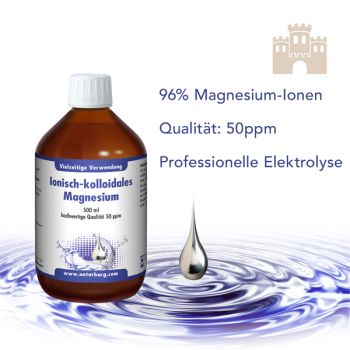 Preview: Kolloidales Magnesium 50 ppm 500 ml Liquid Preview: Kolloidales Magnesium flüssig Liquid 500 ml