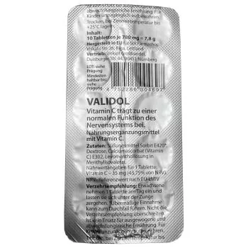 Validol Menthylisovalerat Tabletten