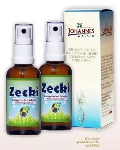 Zecki 2 x 50 ml Zeckenmittel Spray für Menschen, Katzen, Hunde und Pferde