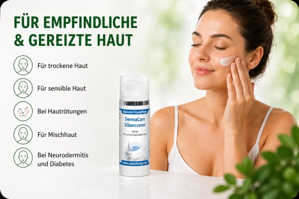 Kolloidales Silber Creme Wirkung für die Haut
