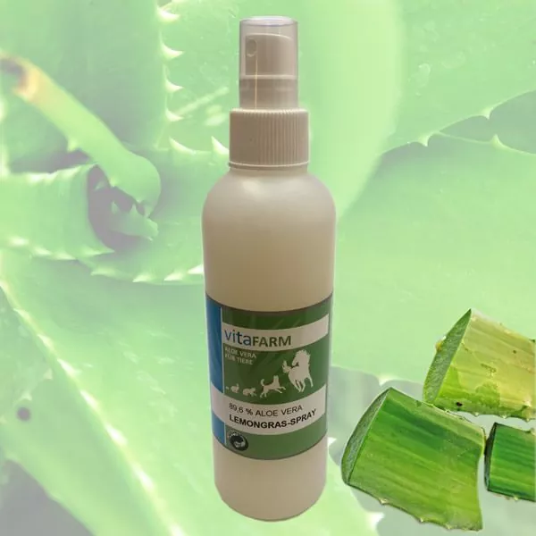 Aloe Vera Lemongras Spray für Tiere vitaFARM 200 ml;