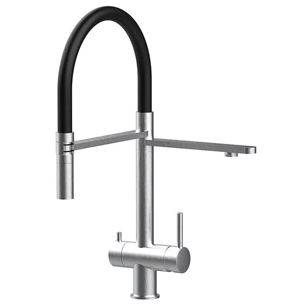 3-Wege-Armatur Levanto Edelstahl Matt 3-Wege-Armatur Levanto Edelstahl Matt