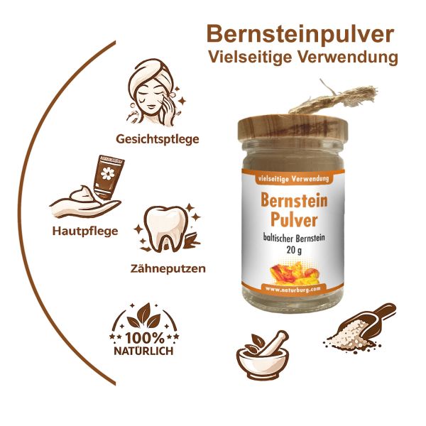 Naturbernsteinpulver Baltikum 20 g