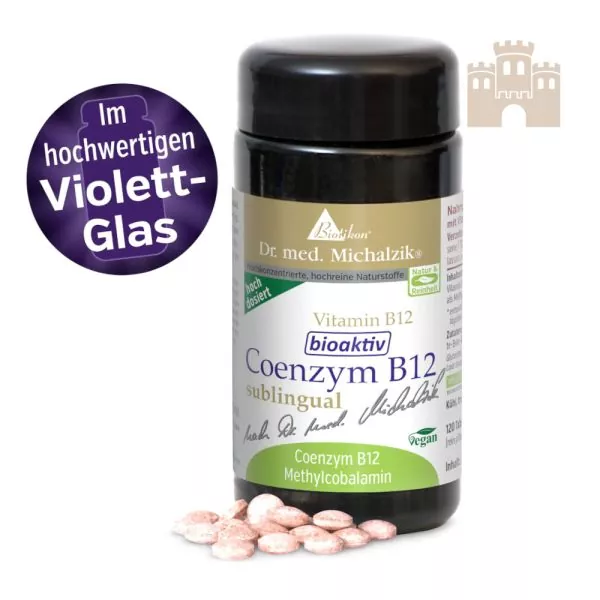 Coenzym B12 bioaktiv sublingual 120 Tabletten im Violettfglas Coenzym B12 bioaktiv sublingual 120 Tabletten im Violettfglas