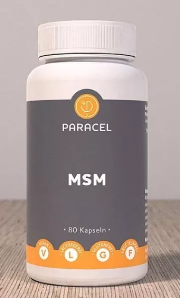 MSM Kapseln Organischer Schwefel Methylsulfonylmethan von Paracel - hochdosiert