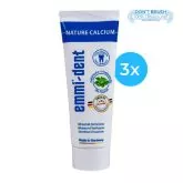 emmi-dent Nature Calcium 3 - Ultraschall Zahncreme - 3er Pack