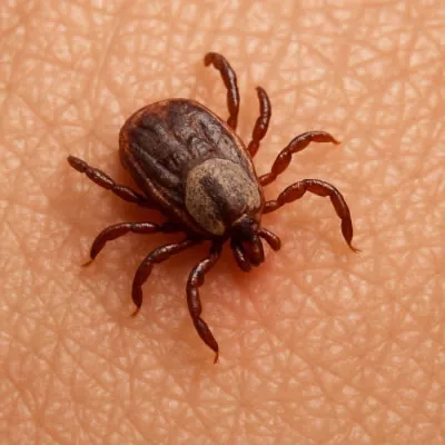 Zecke stechen Menschen und Tiere